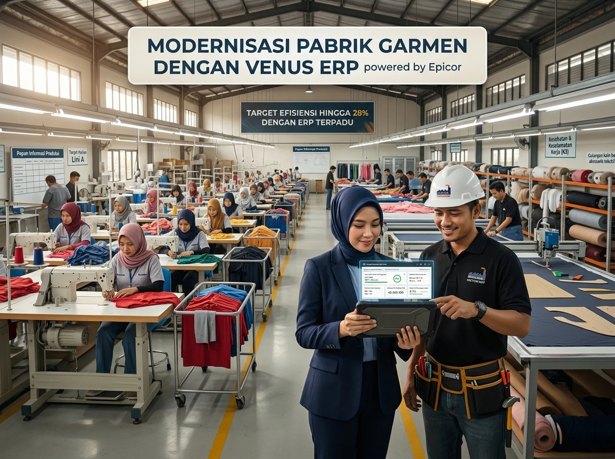 Software Pabrik Garmen Modern: Solusi ERP & MES Venus dari Epicor